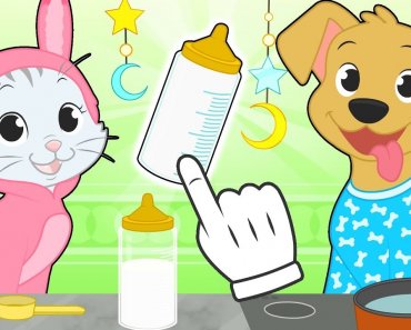 BABY PETS Max and Kira prepare to go to sleep  Cartoons for kids