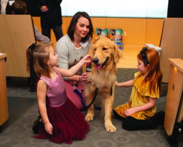 Children’s hospital has a canine staff member