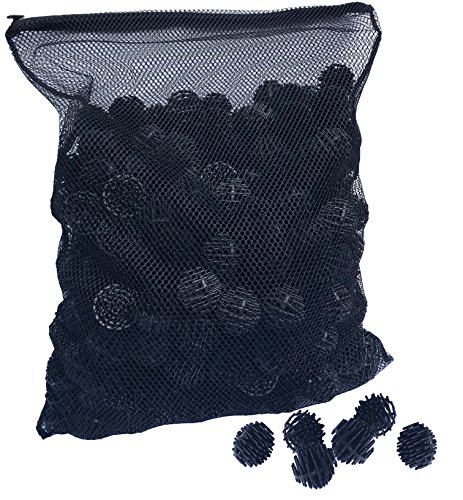 Aquatic Experts Bio Balls Filter Media with Mesh Bag - 300 Count - 1.5 Inch Large Bio Ball for Pond...