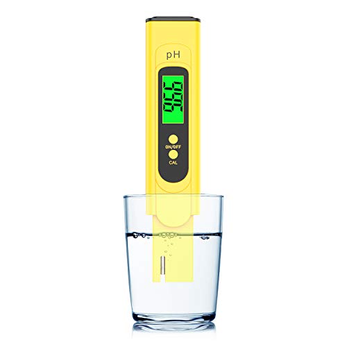 Digital PH Meter, PH Meter 0.01 PH high-Precision Water Quality Tester, PH Range 0-14, Suitable for...