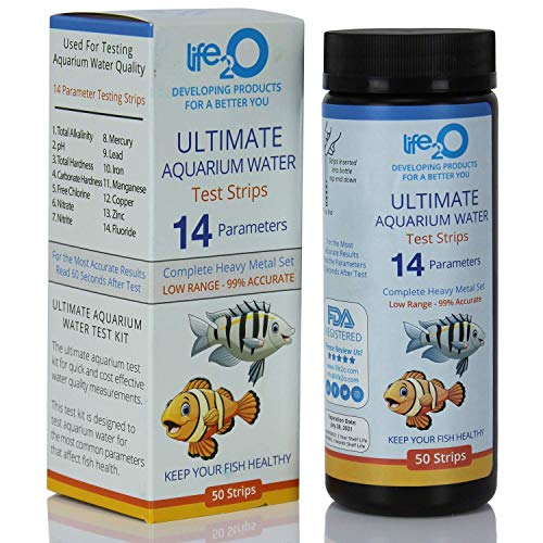 ULTIMATE 14-in-1 Aquarium Test Kit with Trace Heavy Metals | 50 Water Testing Strips for Fresh-Water...