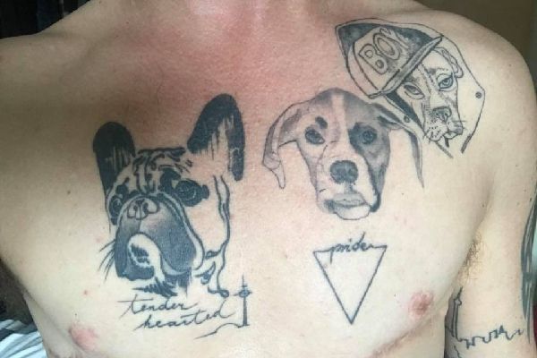 Jack Jackson's dog tattoo.