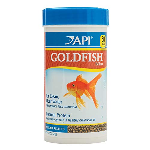 API GOLDFISH PELLETS Fish Food 7-Ounce Container, Large (833C)