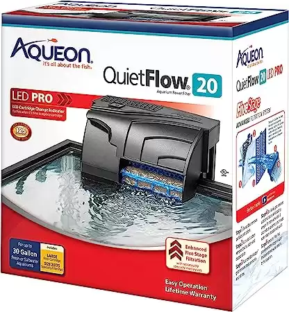 Aqueon QuietFlow 20 LED PRO Fish Tank Filter