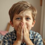 boy with allergy
