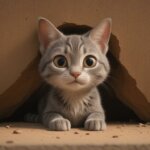 cat hiding