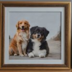 franed dog picture and franed cat picture