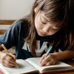 girl writing journal