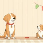 two happy dogs