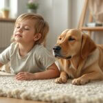 child, dog and mindfullness
