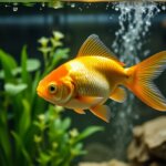 goldfish in a fishtank