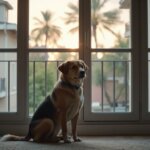 dog in apartment
