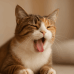 cat sneezing