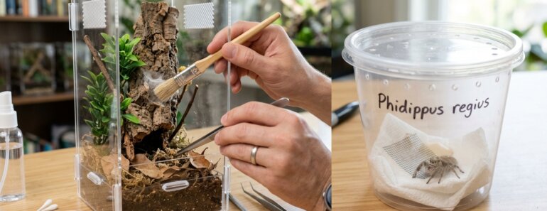 How to Clean a Jumping Spider Enclosure Safely and Thoroughly