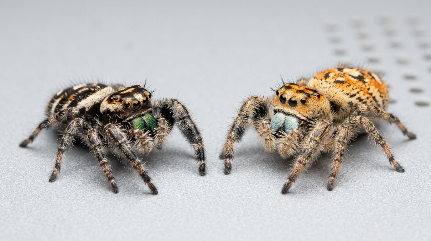 How to Sex a Jumping Spider: Male vs Female Identification